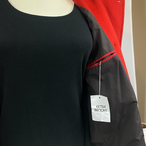 Holly Jolly Red J Crew Collar Coat Size Small - Picture 8 of 10